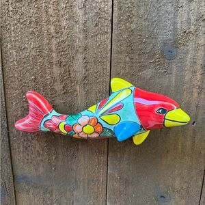 Colorful Talavera Dolphin Wall Décor